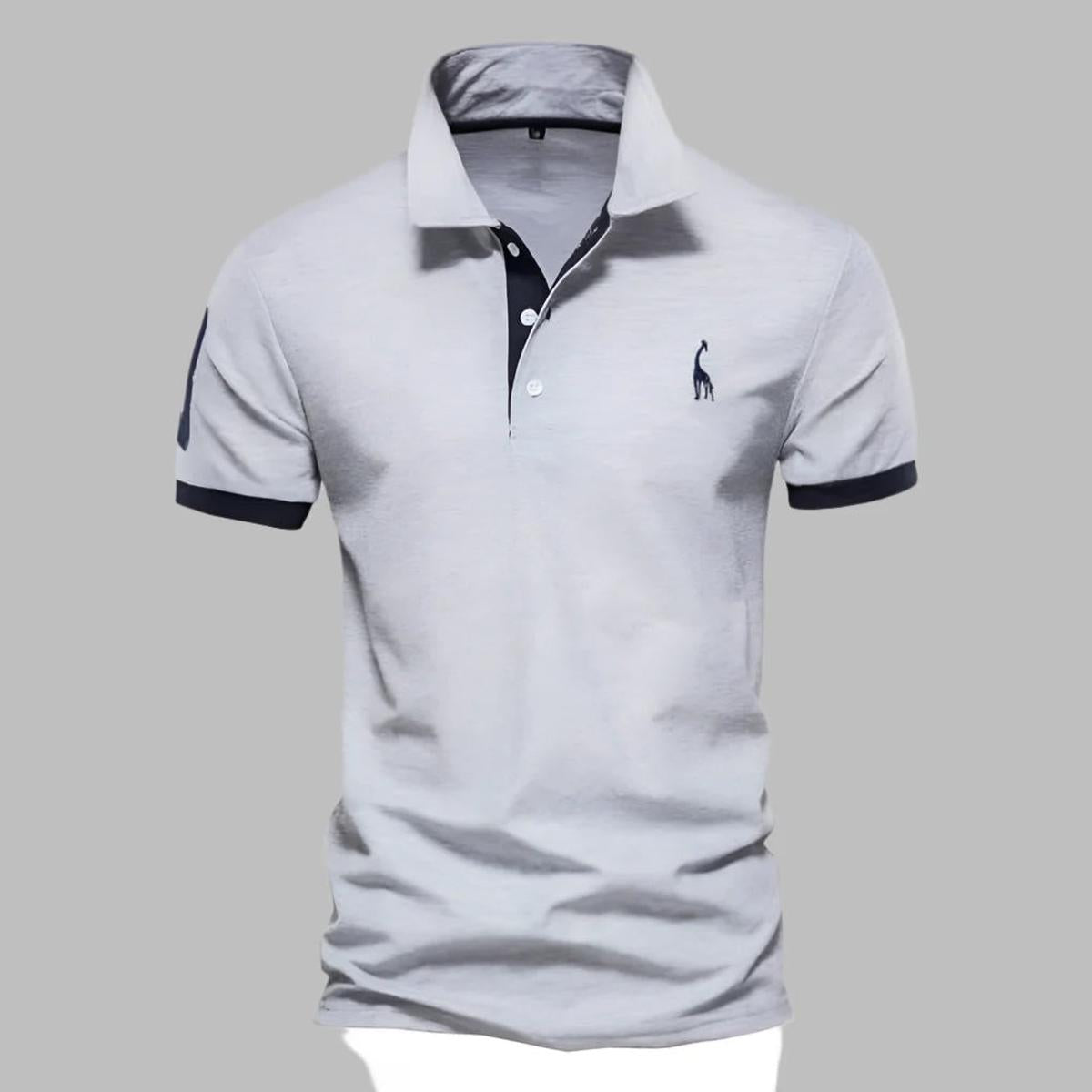 Verfijnd Heren Polo Shirt Met Gestructureerde Kraag En Tailored Fit - Harlett