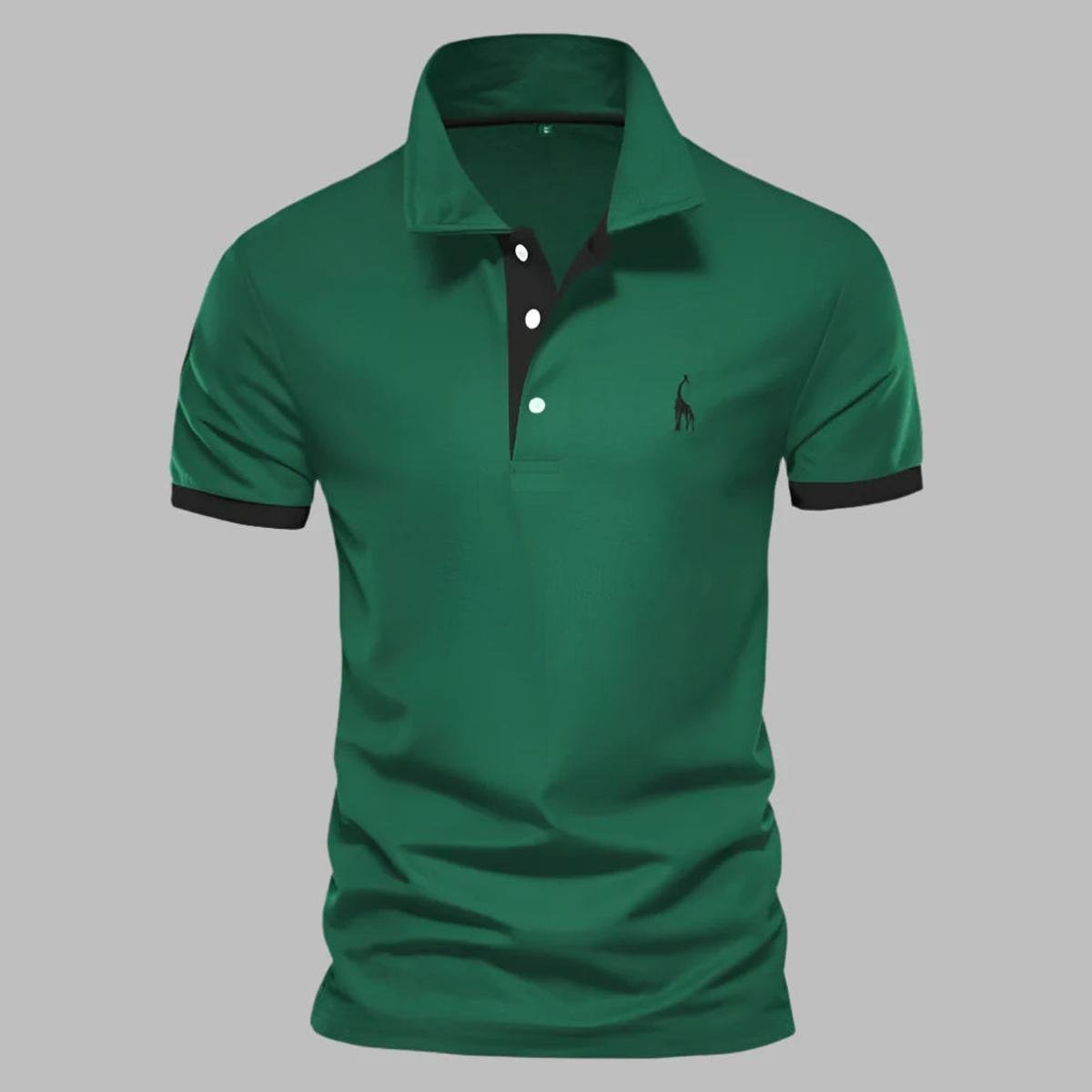 Verfijnd Heren Polo Shirt Met Gestructureerde Kraag En Tailored Fit - Harlett