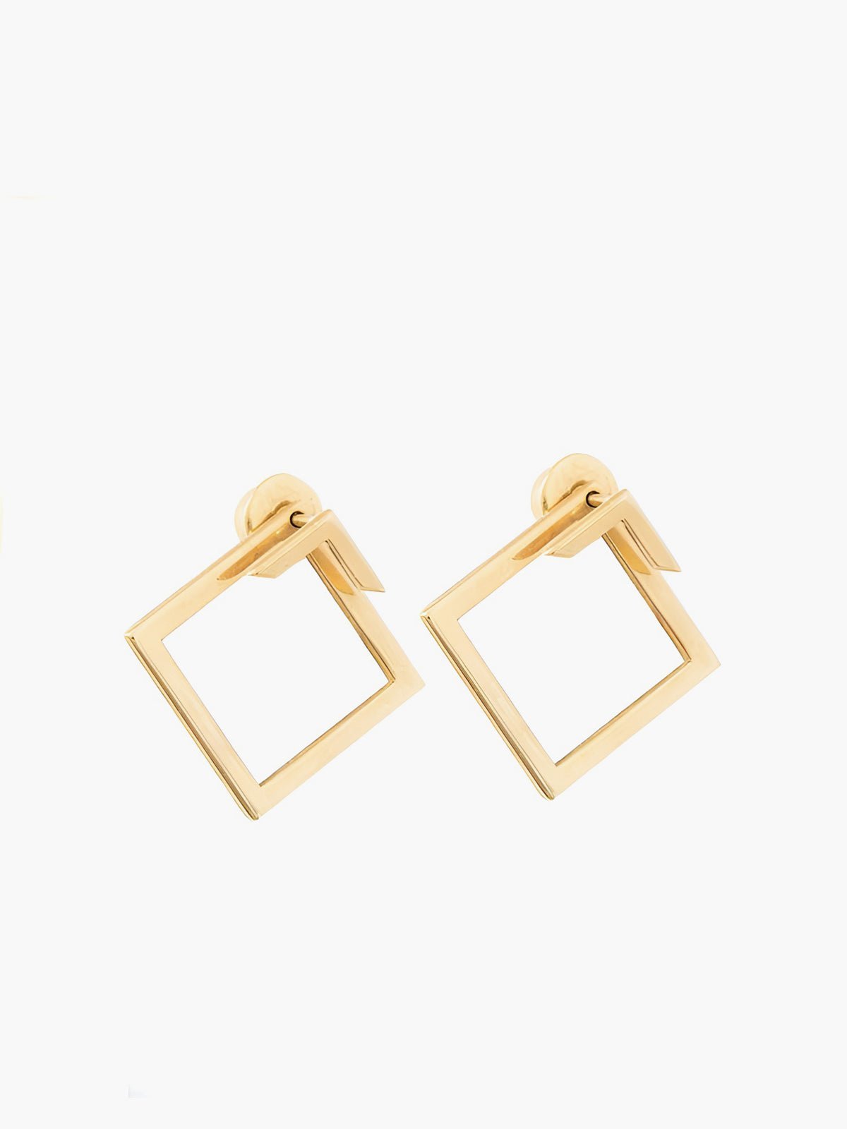 Vierkante Geometrische Stud Oorbellen - Harlett