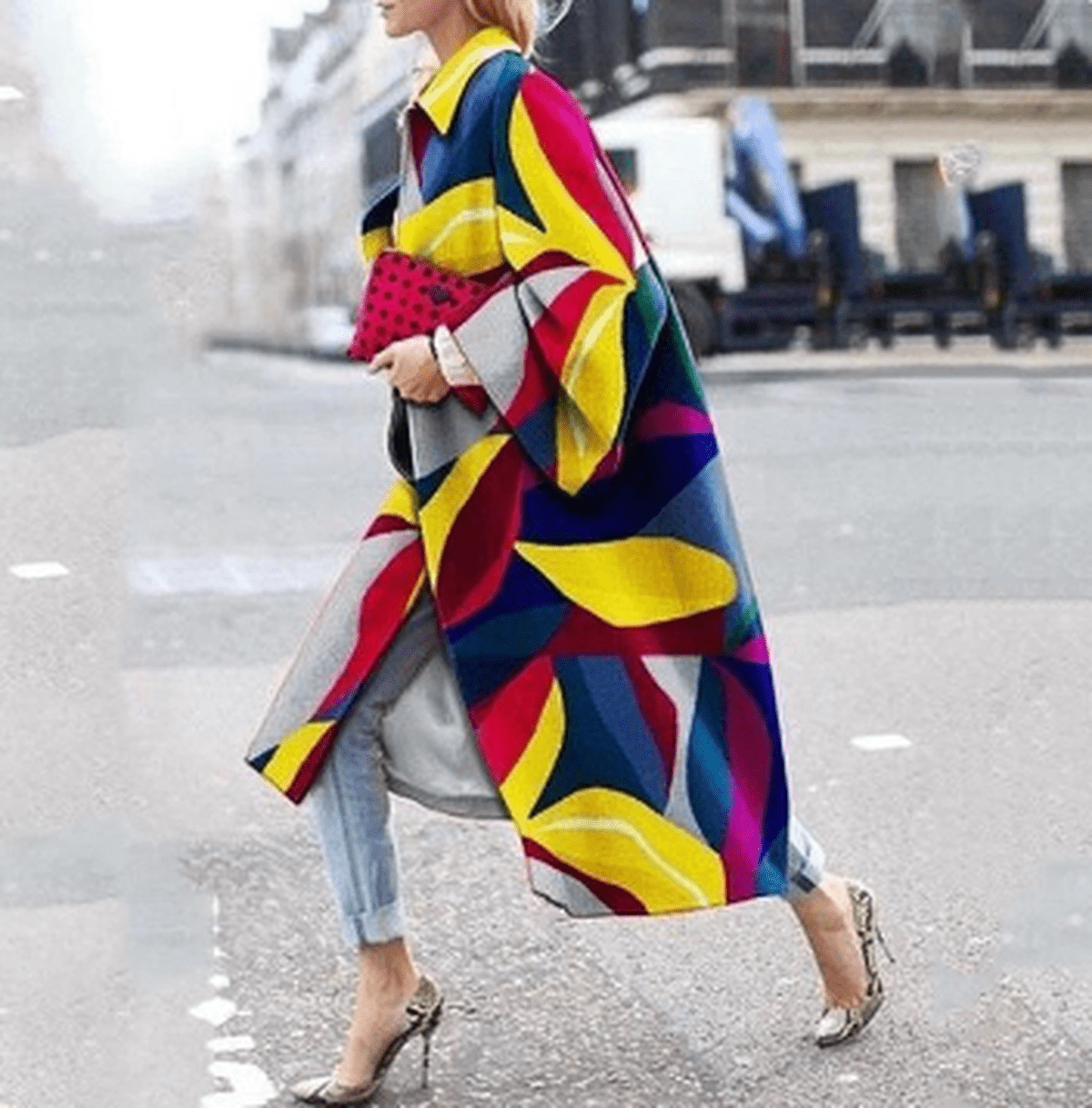 Waterdichte Print Design Damesjas Met Lange Mouwen - Harlett