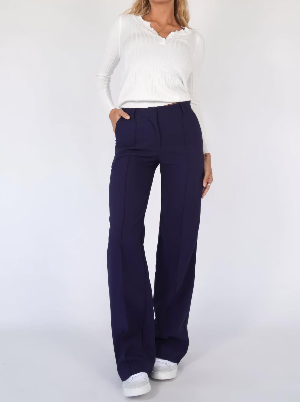 Wijde Pantalon Voor Vrouwen Stijlvolle En Comfortabele Casual Broek - Harlett