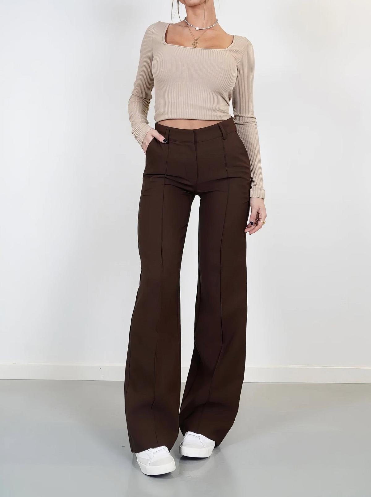Wijde Pantalon Voor Vrouwen Stijlvolle En Comfortabele Casual Broek - Harlett